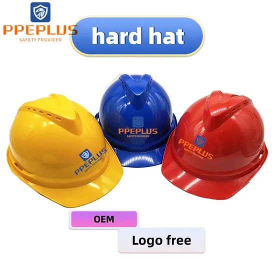 Elmetti protettivi industriali per attrezzature di sicurezza DPI per costruzioni in ABS / HDPE per la sicurezza della testa